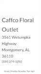 Mobile Screenshot of caffcofloraloutlet.com